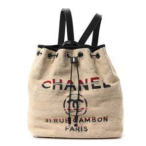Chanel Striped Canvas Large Deauville #329526C16B